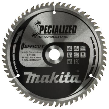 Makita E-11190 Afkortzaagblad Hout