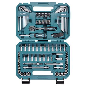 makita E-15752 Handgereedschapset 91-delig - metrisch en imperiaal