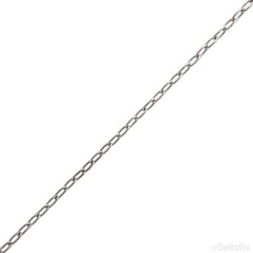 KLOKKETTING VERNIKKELD 6.4X1.1MM per meter