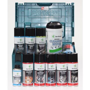 Actiepakket smeermiddelen, reinigingsmiddelen in Mbox   