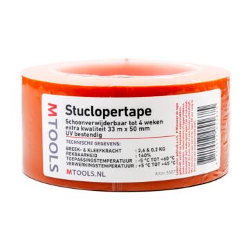 Mtools Stuclopertape verwijderbaar, extra kwaliteit - UV bestendig