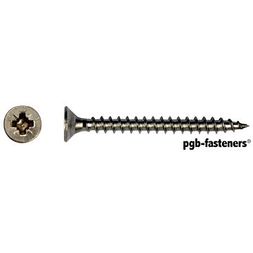 PGB Spaanplaatschroef RVS 5x60 mm.