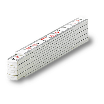 Sola duimstok kunststof 1m. 10-delig wit