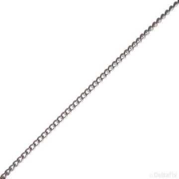 SCHAKELKETTING GEDRAAID VERNIKKELD 3.5X1.1MM per meter