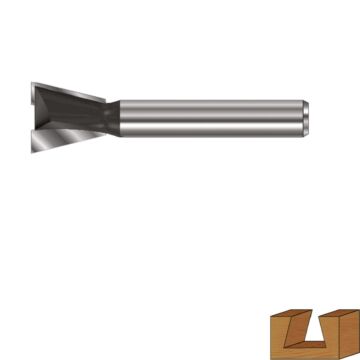 Rotec HM Zwaluwstaartfrees ø14,3 mm 14° S8