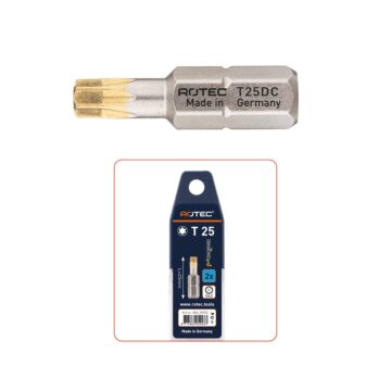 Rotec PRO Schroefbit T 10, L=25, C6.3, DIAMOND (vpe 2)