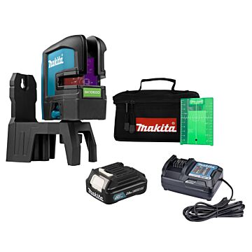 Makita SK106GDW CXT 12 V Max Kruislijn / punt laser groen
