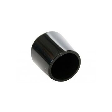 STOELDOP, POOTDOP 22MM ZWART ROND