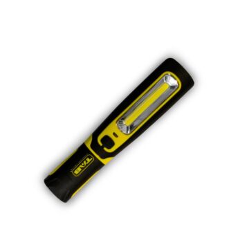 TAB Professional Lighting® accu loop/zaklamp 3W COB LED/1W Power-LED, premium quality, draait 360°, oplaadbaar 12/230V