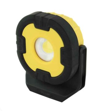 TAB Professional Lighting® TAB88110 accu werklamp, looplamp, LED, 10W, 1200 Lm, magneet, plaatsbaar op statief, kantelbaar, IP65, rubberen bescherming, USB, 230V, Powerbank