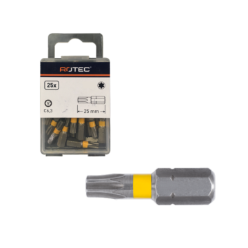 Schroefbit torx Rotec T15 x 25 Box 