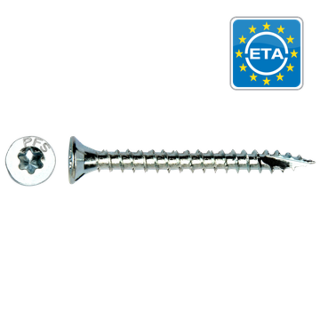 PGB Torx PFS schroef 4x25 mm voldraad verzinkt T-20