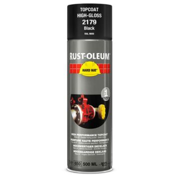 RUST-OLEUM® Deklaag Hard Hat Deklaag Inhoud 0.5l kleur zwart zijdeglans RAL-code 9005
