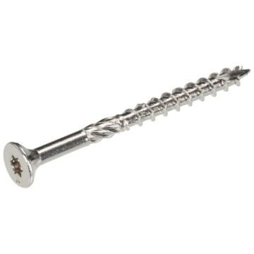 Woodies® Ultimate 5.0x 60 deeldraad platverzonken kop T-25 rvs A2