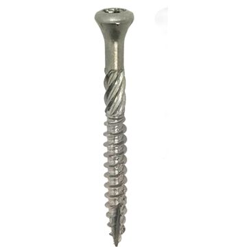 Woodies® Ultimate vlonderschroef 5.0x50 deeldraad platverzonken kop T-25 rvs410 