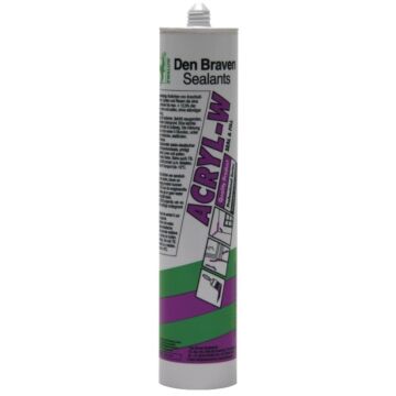DEN BRAVEN ZWALUW ACRYL-W,  ACRYLAATKIT WIT 310ML