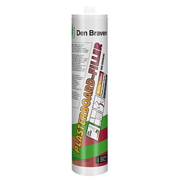 Zwaluw / Den Braven vulmiddel, Plasterboard-Filler 310 ml Wit