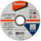 Makita A-85307 Doorslijpschijf 115x22,23x2,5mm staal