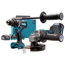 Makita DK0124G201 40 V Max Combiset boren, schroeven en slijpen