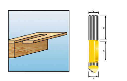 Makita D-10584 Boorfrees 12x25,4 S12 | Mtools
