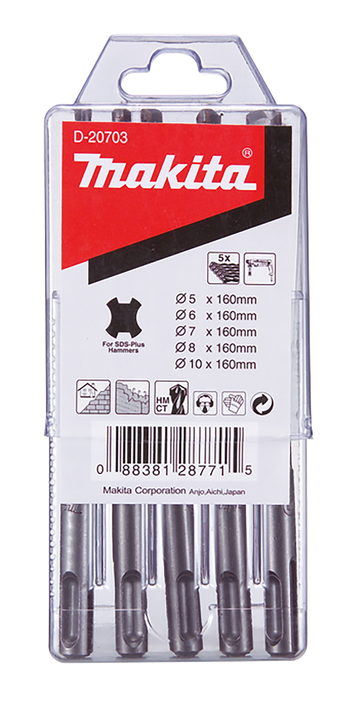 Makita D-20703 Betonborenset 5-delig | Mtools
