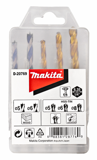 Makita D-20769 Borenset 1/4