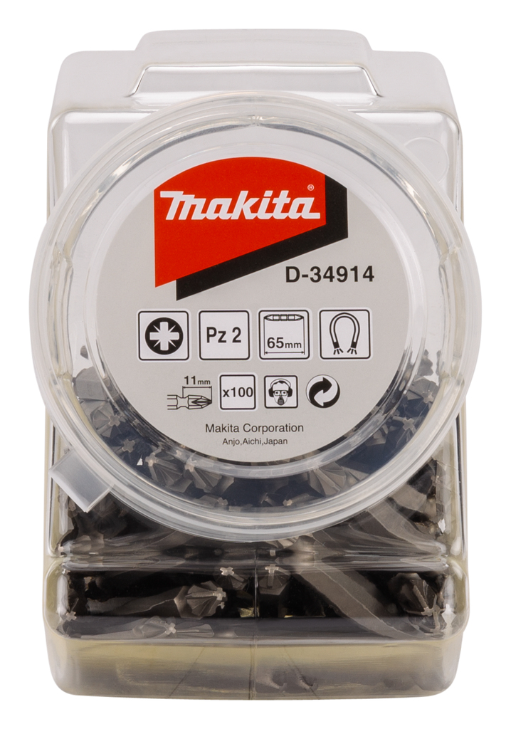 Makita D-34914 Schroefbit dubbel PZ2x65mm in pot 100 stuks | Mtools