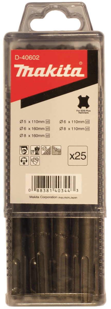 Makita D-40602 Betonborenset 25-delig | Mtools