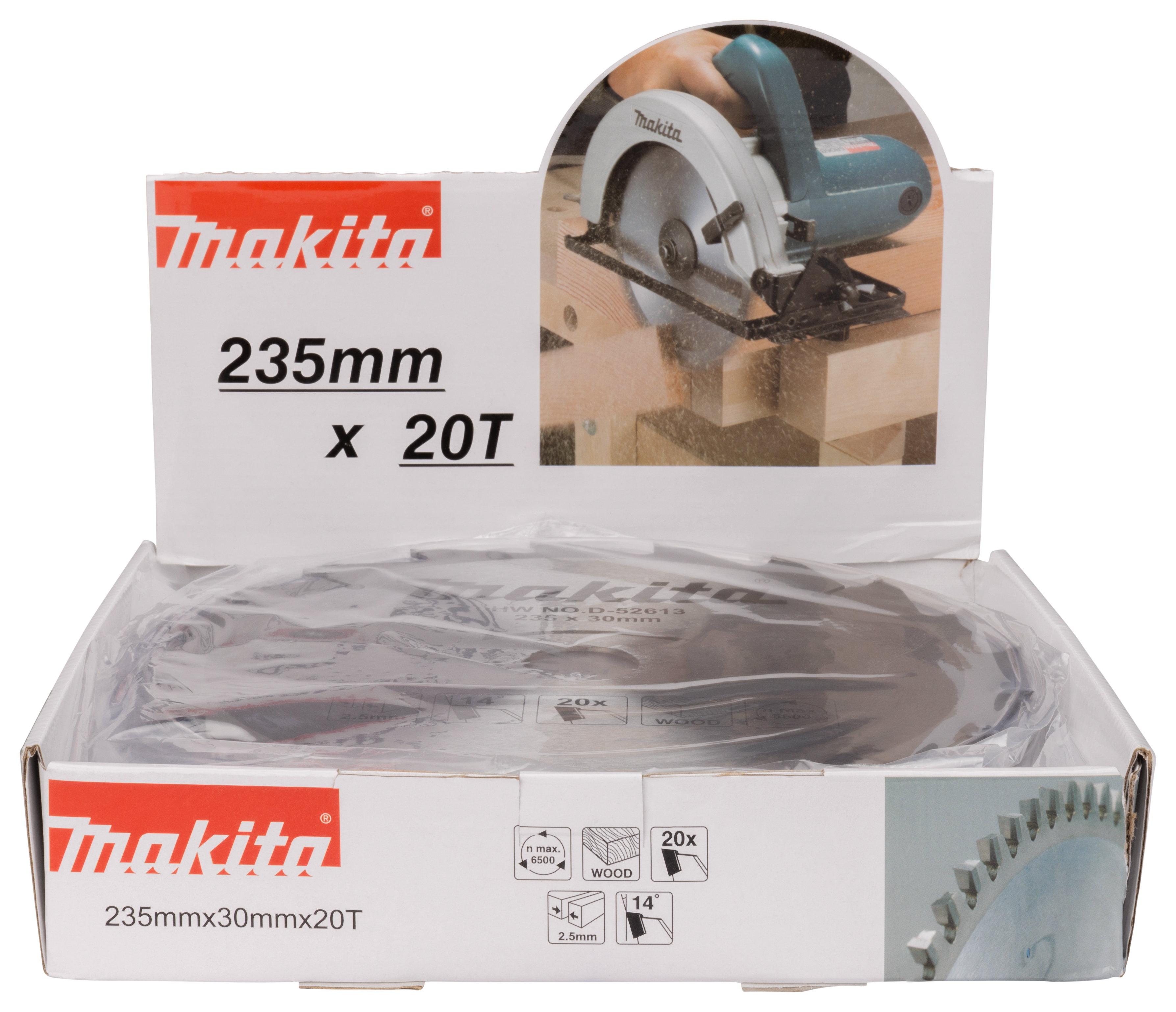 Makita D-52613 HM cirkelzaagblad 235x30x2,5 20T 14g | Mtools