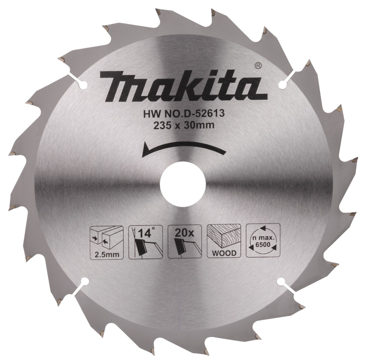 Makita D-52613 Cirkelzaagblad Hout | Mtools