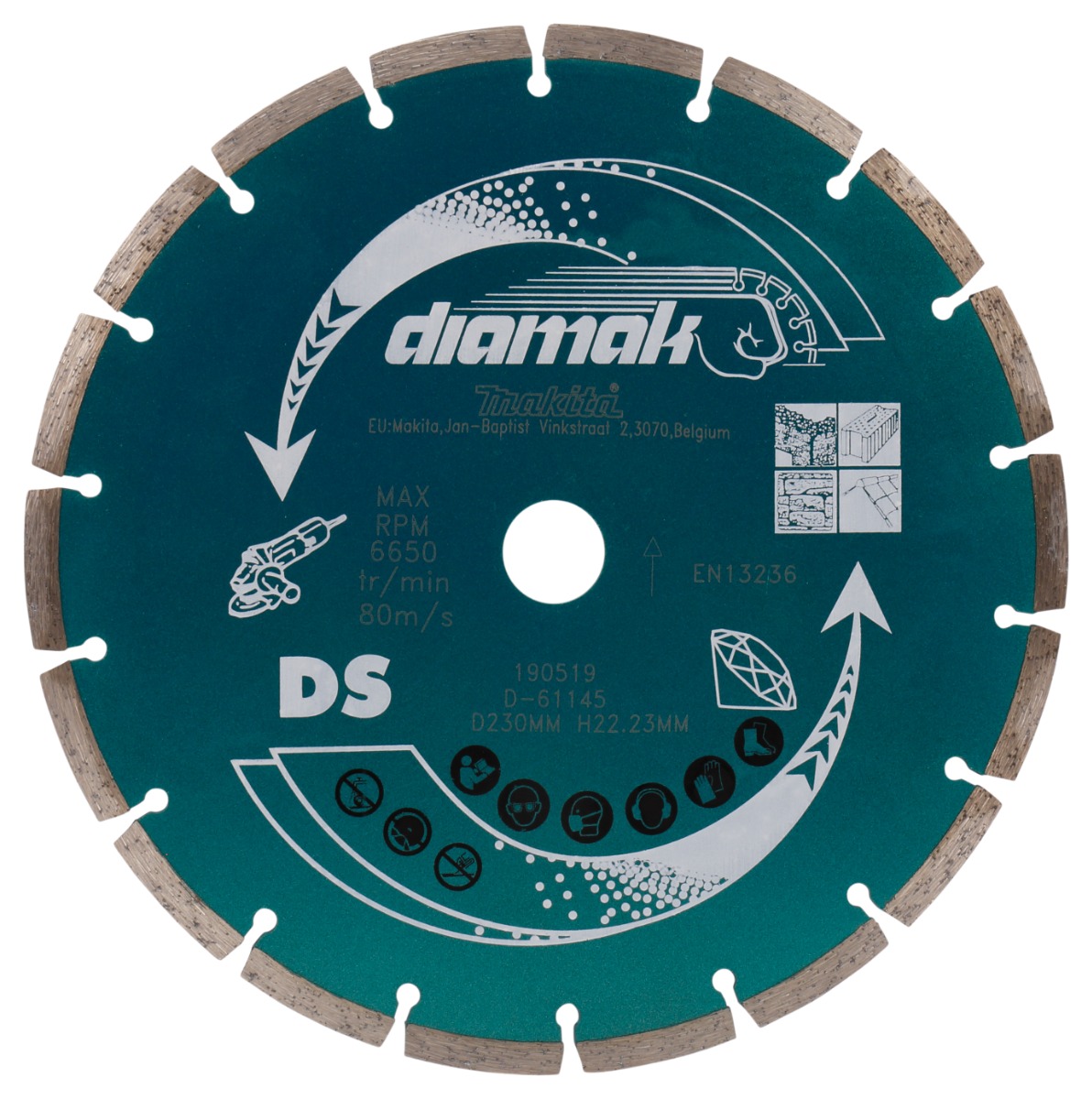 Makita D-61145 Diamantschijf 230x22,23x2,4mm | Mtools