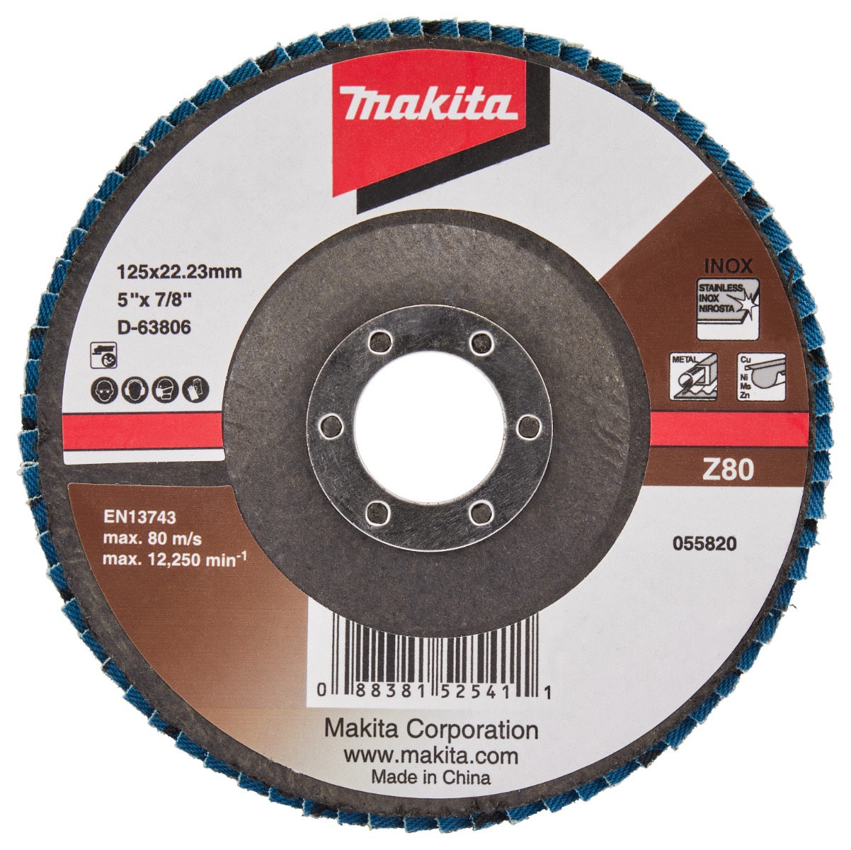 Makita D-63806 Lamellenschijf 125mm Z80 | Mtools