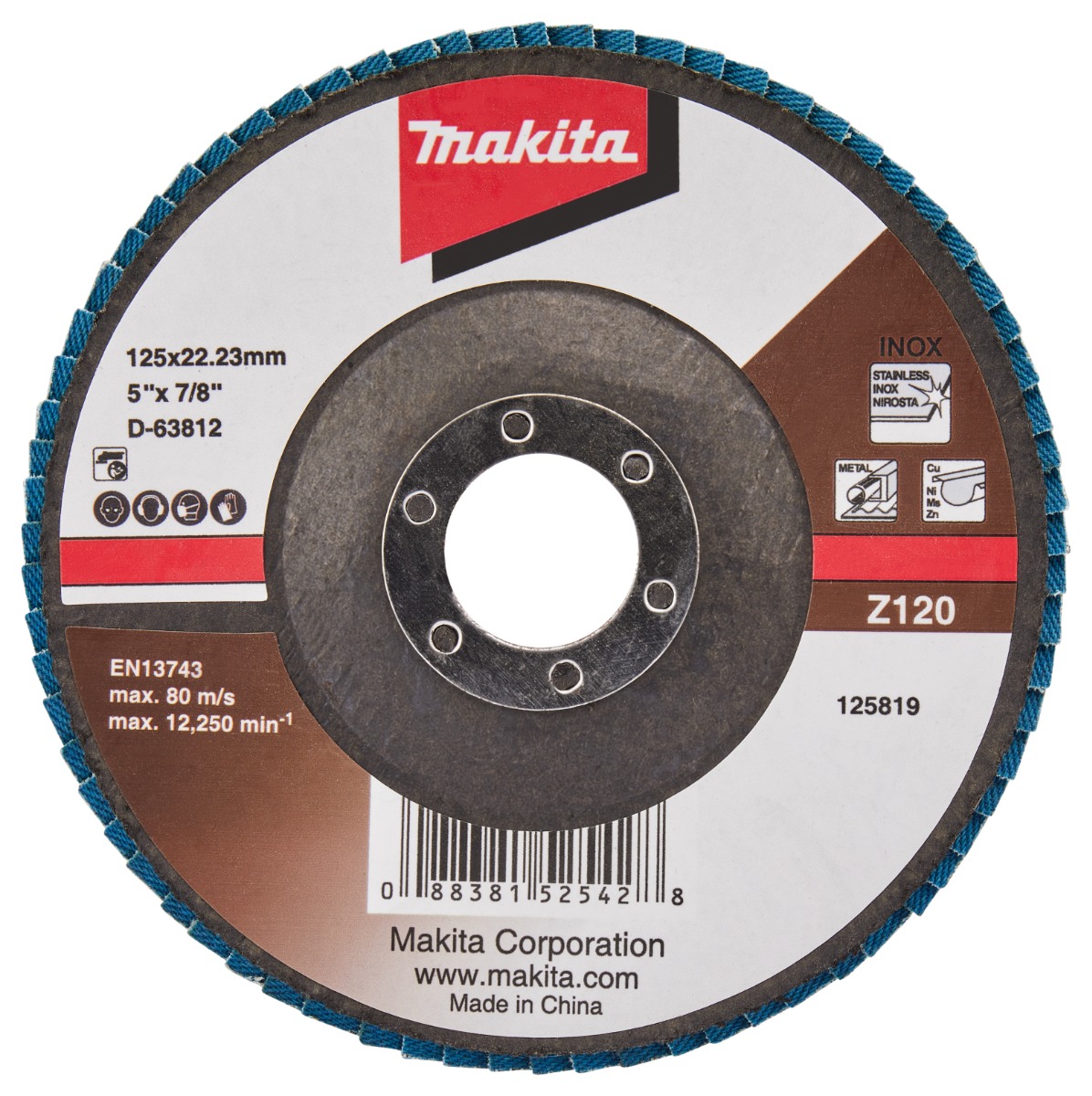 Makita D-63812 Lamellenschijf 125mm Z120 | Mtools