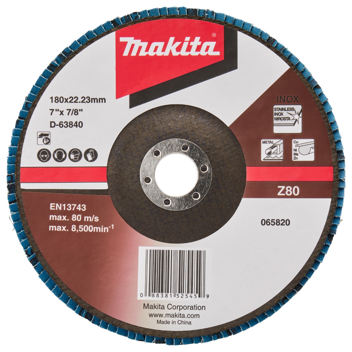 Makita D-63840-10 Lamellenschijf 180mm Z80 | Mtools