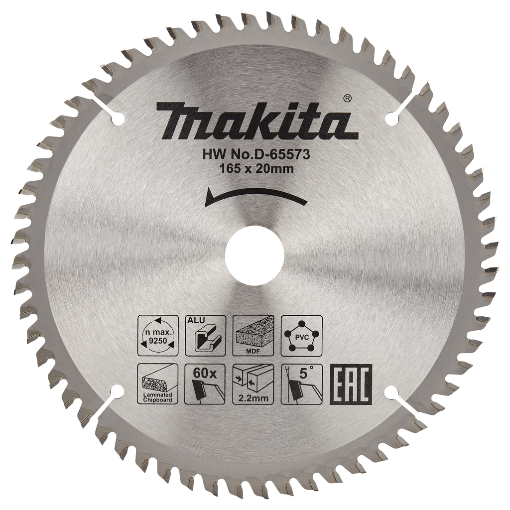 Makita D-65573 Cirkelzaagblad div. materialen | Mtools