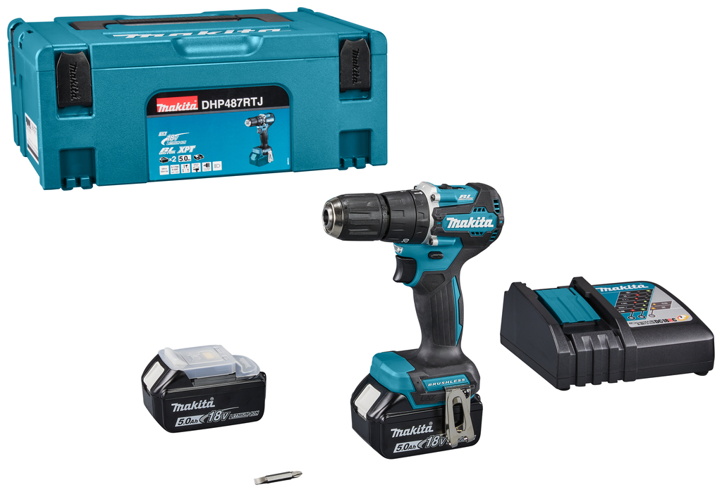 Makita DHP487RTJ 18 V Klopboor-/schroefmachine | Mtools