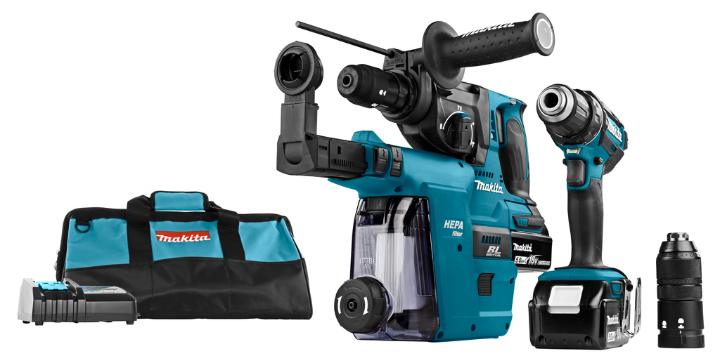 Makita DLX2168TW 18 V Combiset voor schroeven en boren in hout en beton | Mtools