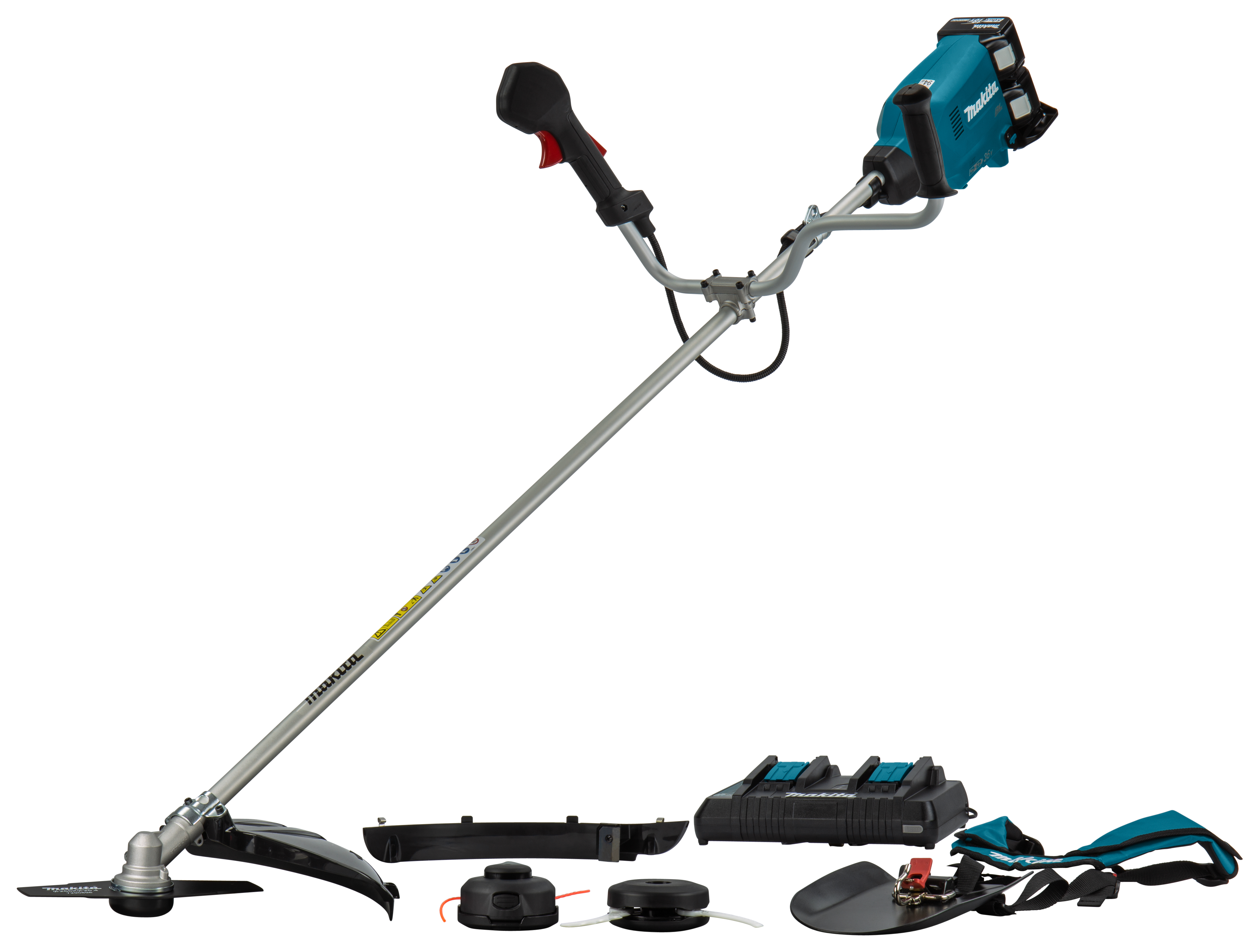 Makita DUR369APT2 2x18 V Bosmaaier U-greep | Mtools (+ GRATIS GRASSCHAAR)
