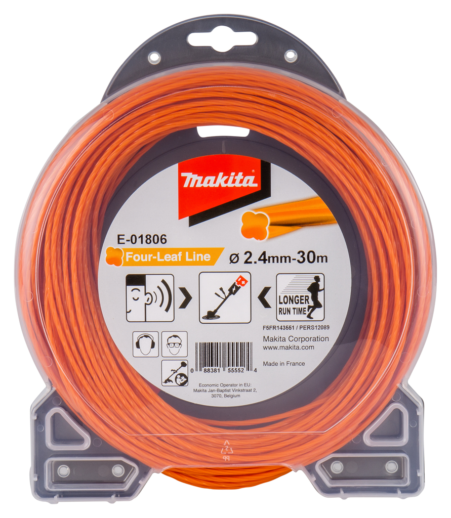 Makita E-01806 Maaidraad 2,4x30mtr oranje | Mtools