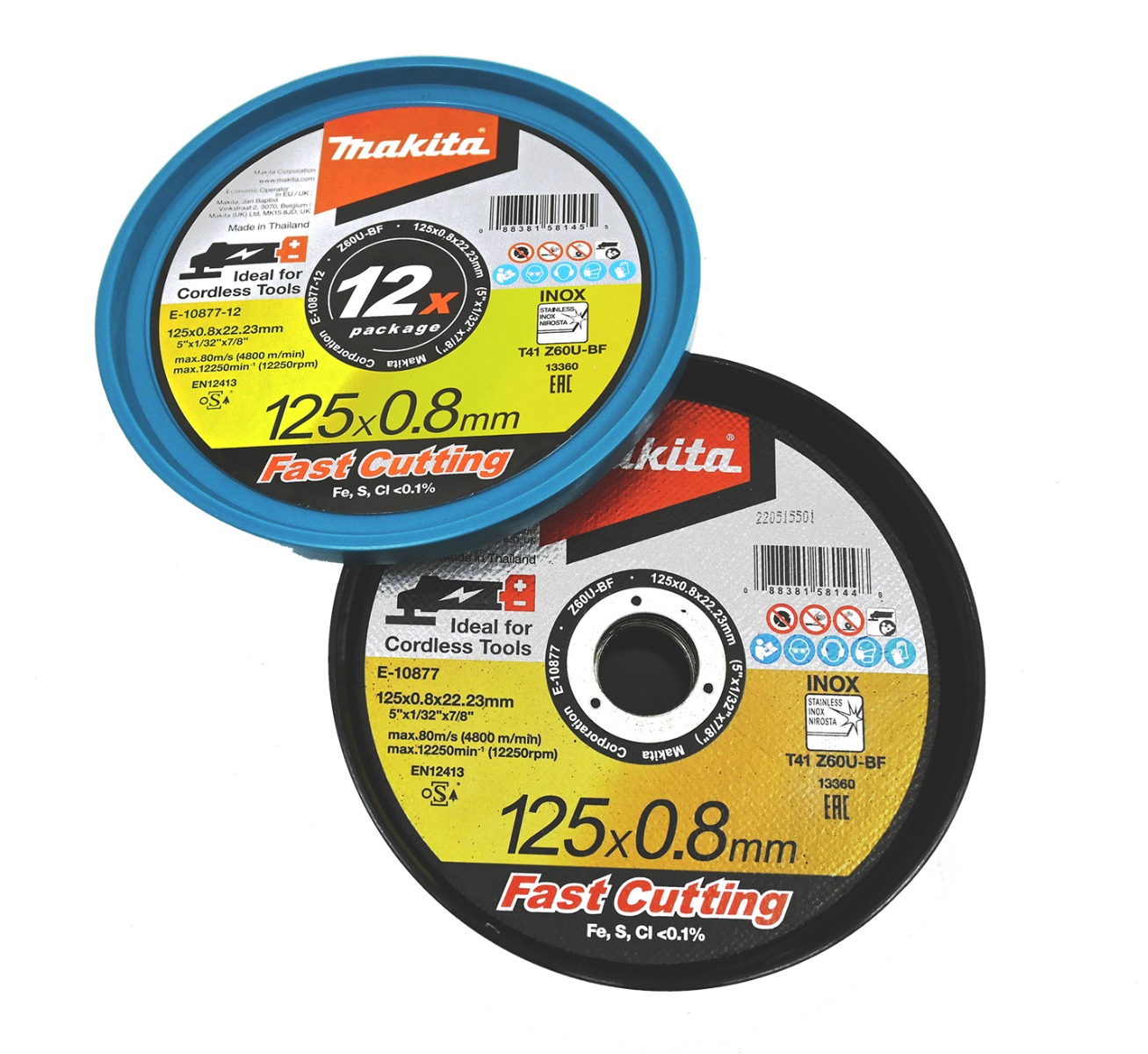 Makita E-10877 Doorslijpschijf RVS 125x22,23x0,8mm | Mtools