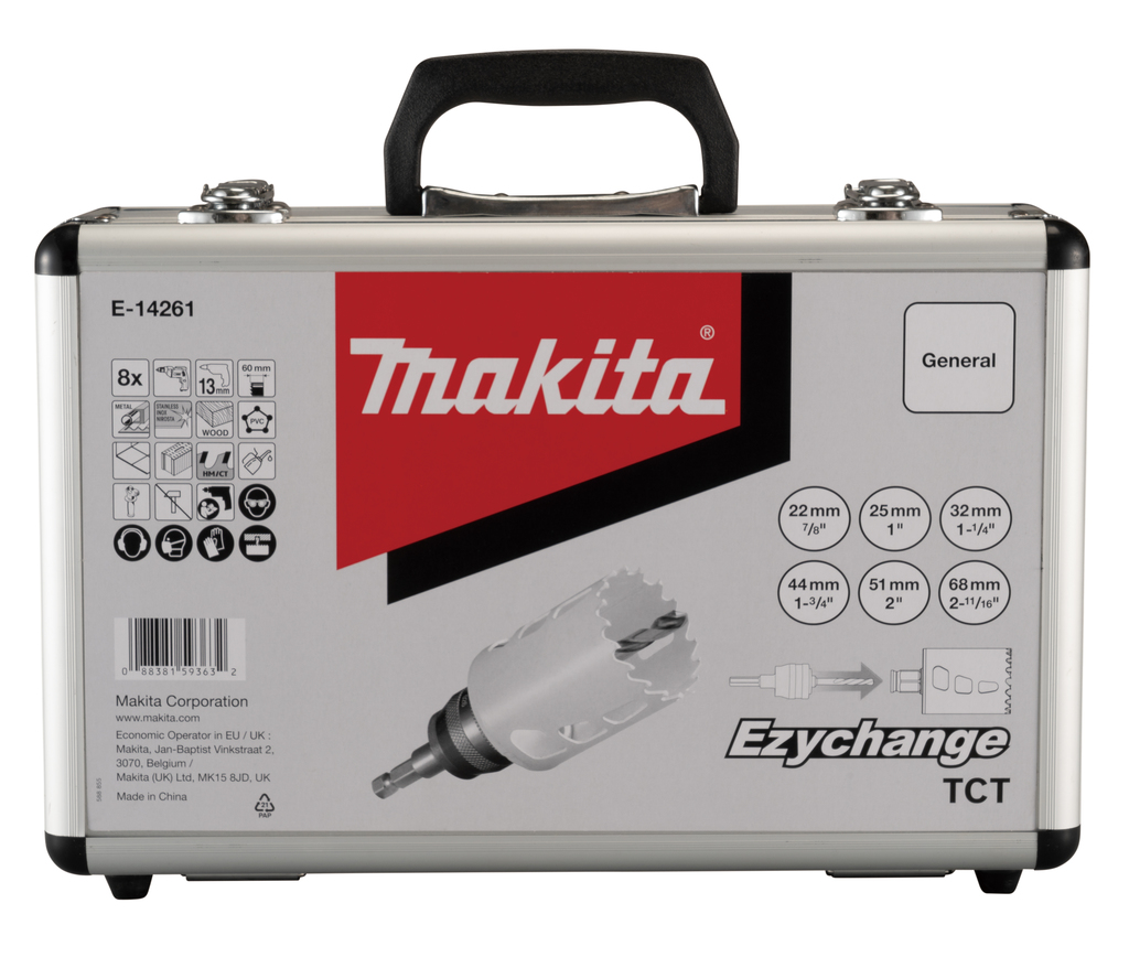 Makita E-14261 Gatzaagset 8-delig hout/metaal/steen | Mtools