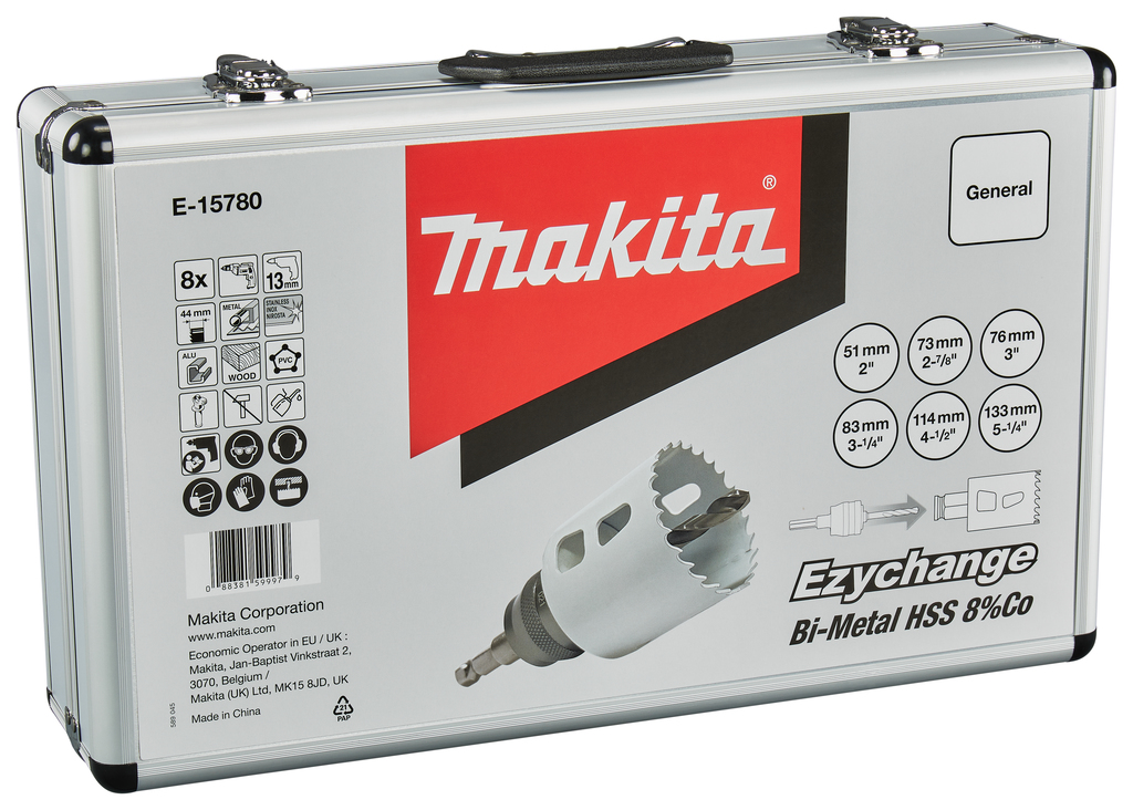 Makita E-15780 Gatzaagset 8-delig hout/metaal | Mtools