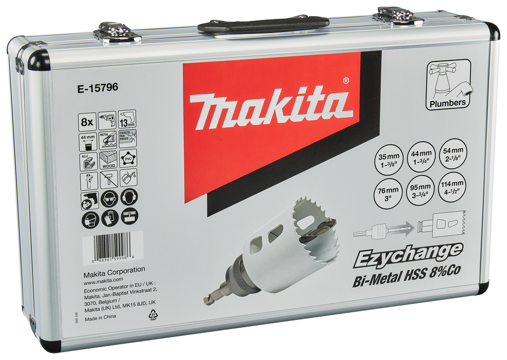 Makita E-15796 Gatzaagset 8-delig hout/metaal | Mtools