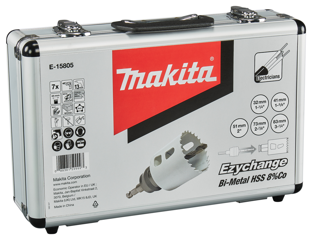 Makita E-15805 Gatzaagset 7-delig hout/metaal | Mtools