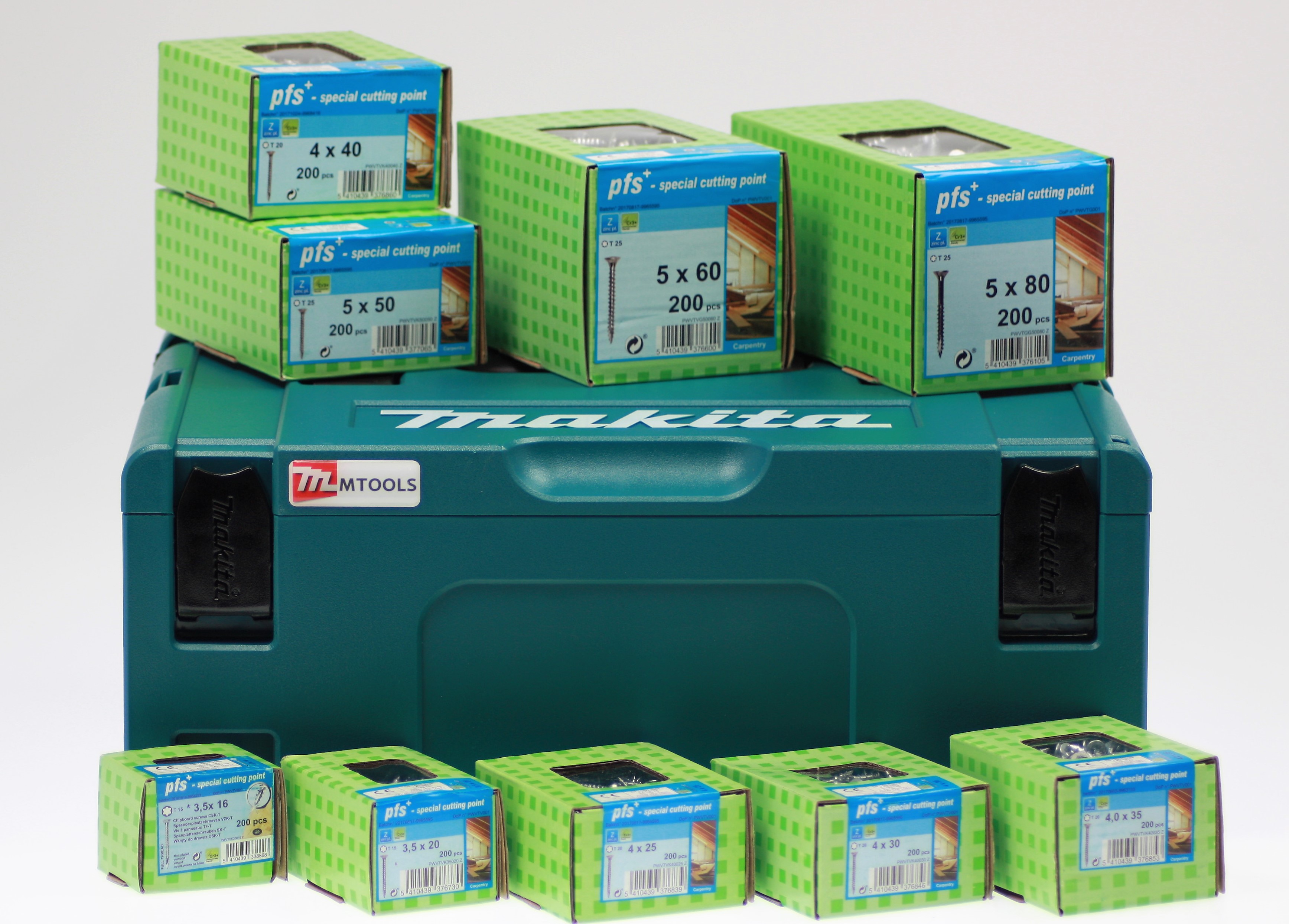 Actiepakket Pfs-torx Voldraad Verzinkt Schroeven In Mbox | Mtools
