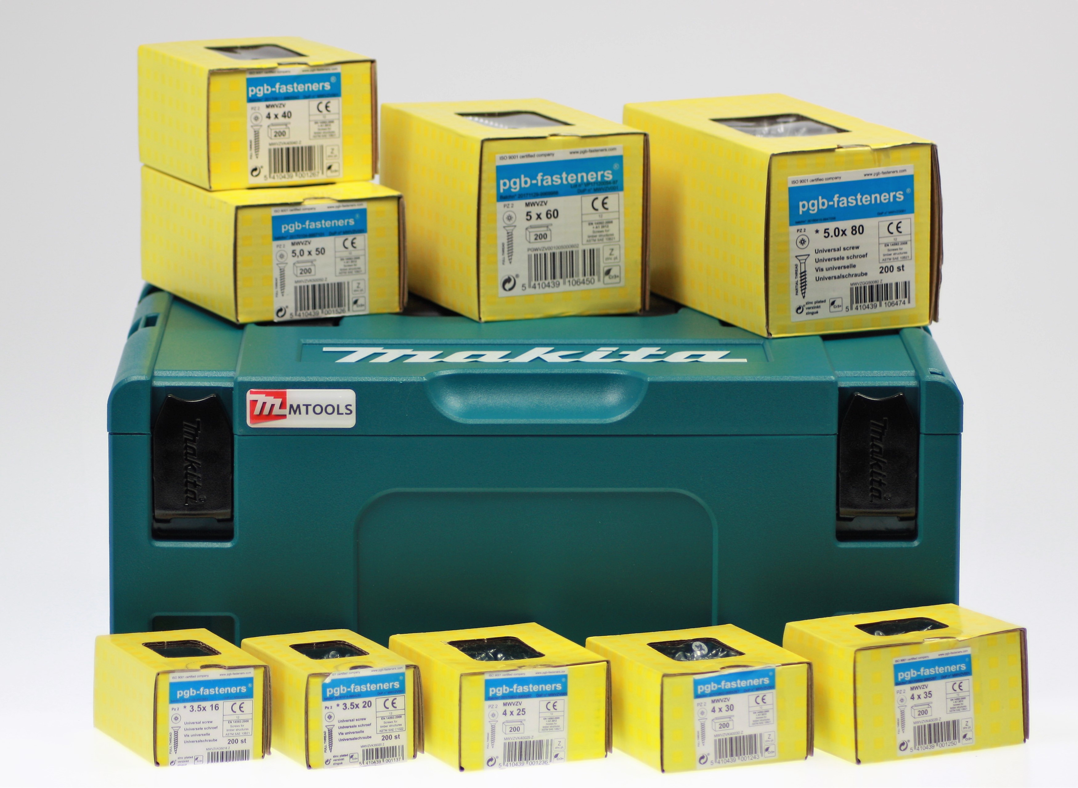 Actiepakket Spaanplaatschroeven Verzinkt In Mbox | Mtools