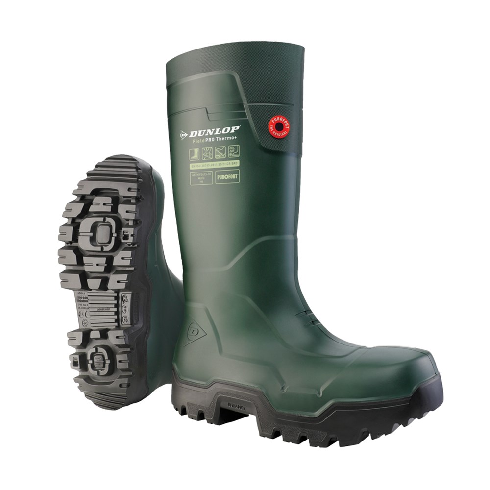 Dunlop - LP8KL01 Fieldpro Thermo+ knielaars S5L groen - 40 - 08 - GROEN | Mtools