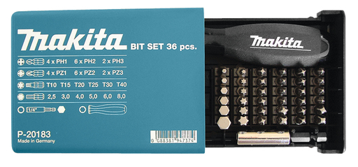 Makita P-20183 Schroefbitset 38-delig | Mtools