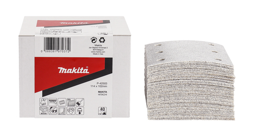 Makita P-42503 Schuurvel 114x102 K40 White Velcro | Mtools