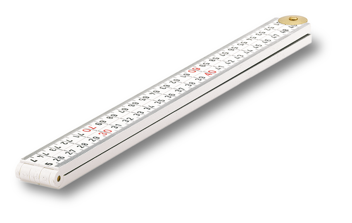 Sola duimstok timmerman kunststof 1m. 4-delig | Mtools